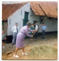 Dorsen met de vlegel