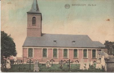 De kerk van Zevergem in de jaren 1930