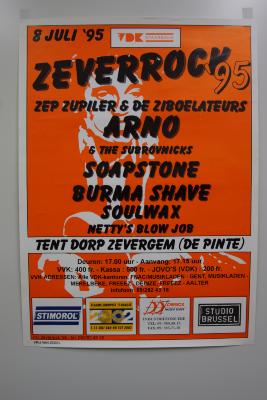 De affiche van de derde editie van Zeverrock
