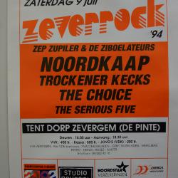 De affiche van de tweede editie van Zeverrock