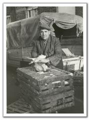 Marktkramers op de kiekenmarkt