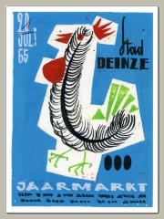 Proefdrukken van de affiches voor de jaarmarkt 1965