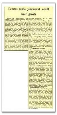 Krantencommentaren over de jaarmarkt 1965