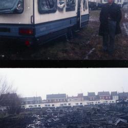 Een brand richt een ravage aan bij Adri-caravans te Petegem-aan-de-Leie