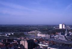 Zicht op de Ring en een deel van het centrum van Deinze