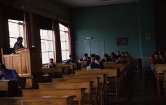 In de studiezaal van het Sint-Hendrikscollege