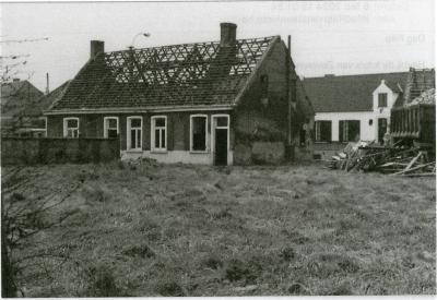 De vroegere bebouwing op het Zeverse dorpsplein