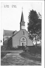 De kerk van De Pinte aan het begin van de 20ste eeuw