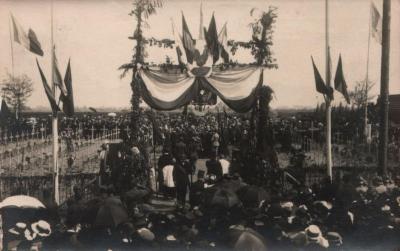 Machelen, inwijding van het Frans Kerkhof 1919