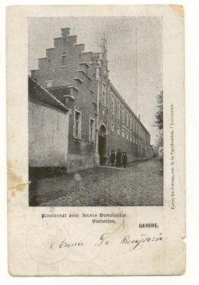 082 ADV postkaart pensionnat pour jeunes demoiselles visitation 1905.jpg