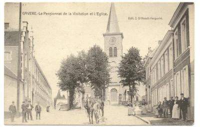 klooster der Vistatie Kerkstraat Pensionnat de la Visitation et l’ Eglise