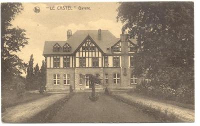 Gavere Le Castel Achterzijde van het Gemeentehuis 1935