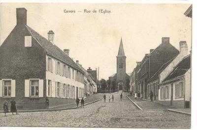 Gavere Kerkstraat Rue de l'Eglise vóór 1914