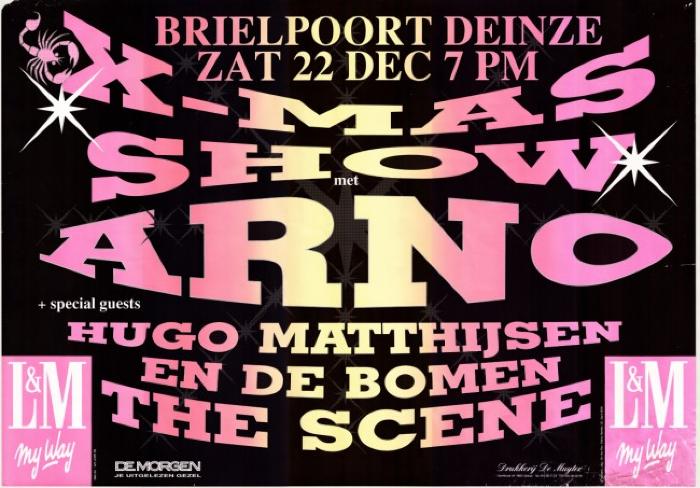 Affiche Brielpoort X-mas Show, Deinze, 1990