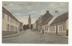 Gavere Kerkstraat 1910 ingekleurd