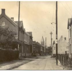 Gavere Baaigemstraat met zicht op de kerk 1938