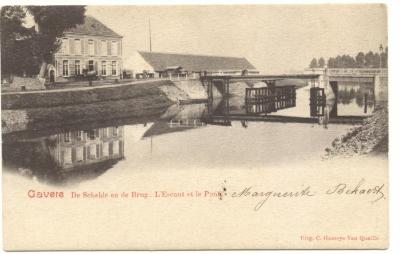 De Schelde en de Brug. L'Escaut et le Pont - Gavere