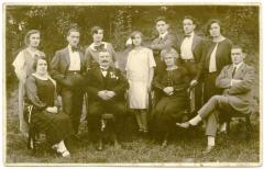 Foto van het gezin van sasmeester Vanderlinden