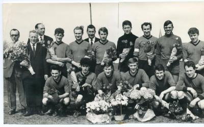 De kampioenenploeg van Sparta Petegem van het seizoen 1968-1969