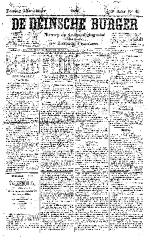 De Deinsche Burger: Zondag 6 november 1881