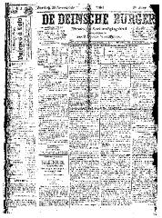 De Deinsche Burger: Zondag 20 november 1881