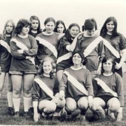 De damesvoetbalploeg van jeugdclub 9731