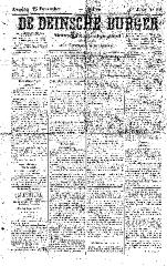 De Deinsche Burger: Zondag 25 december 1881