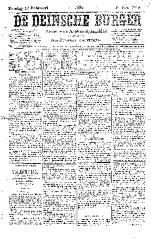 De Deinsche Burger: zondag 19 februari 1882