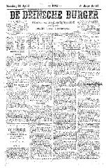 De Deinsche Burger: Zondag 30 april 1882