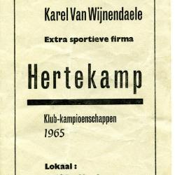 Programmaboekje Veloklub Karel van Wijnendaele