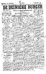De Deinsche Burger: Zondag 15 oktober 1882