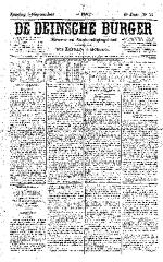 De Deinsche Burger: Zondag 3 september 1882