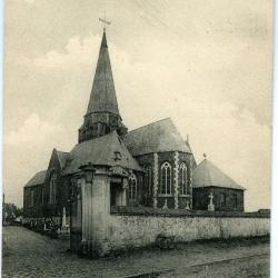 Postkaart van de Zultse kerk voor de verbouwingswerken