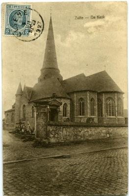 Postkaart van de Zultse parochiekerk