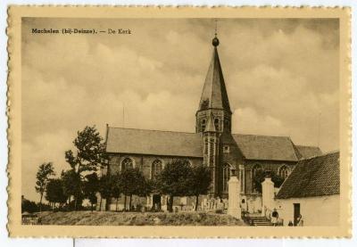 De kerk van Machelen-aan-de-Leie