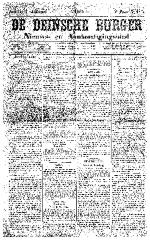 De Deinsche Burger: Zondag 7 januari 1883