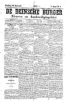 De Deinsche Burger: Zondag 28 januari 1883
