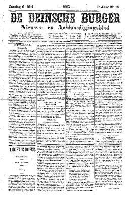 De Deinsche Burger: Zondag 6 mei 1883