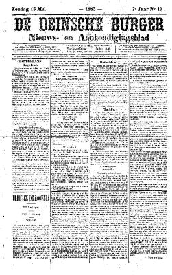 De Deinsche Burger: Zondag 13 mei 1883