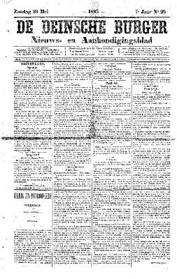 De Deinsche Burger: Zondag 20 mei 1883