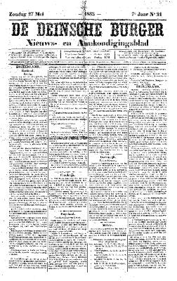 De Deinsche Burger: Zondag 27 mei 1883