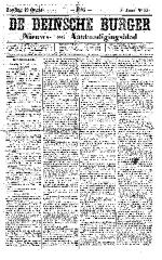De Deinsche Burger: Zondag 19 augustus 1883
