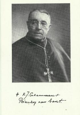 Bidprentje bisschop Calewaert
