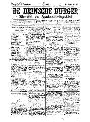 De Deinsche Burger: Zondag 26 oktober 1884