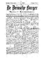 De Deinsche Burger: Zondag 21 december 1884